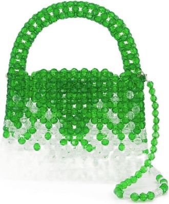 Germanier Womens Hobo Glass-Clear Pearl Others Shoulder-hobo-bags