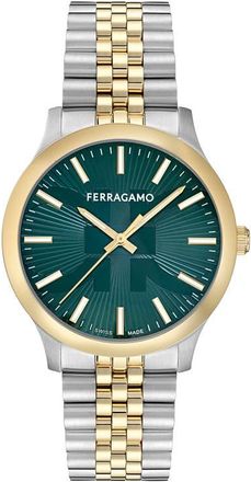 Ferragamo Duo Two-Tone Bracelet Watch, 40mm in Two Tone at Nordstrom