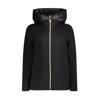 Marella Zwarte Sorriso Jas Urban Stijl - Dames - Jassen - Zwart - Maat: 2XS Zijde