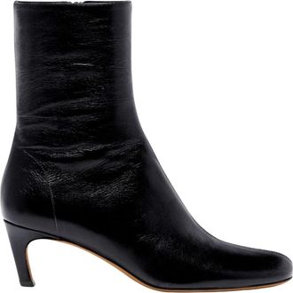 Proenza Schouler Uma Enkellaarsjes - Dames - Laarzen met Hak - Zwart - 40 EU - Leer - Schoenen
