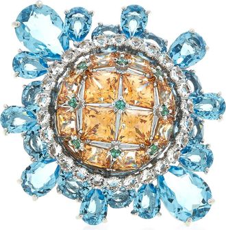 Swarovski Curiosa Multicolored Cocktail Ring, Size 52 (US 5.75)