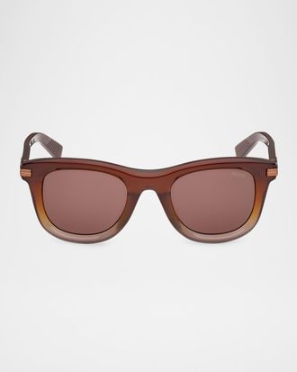 Ermenegildo Zegna Men & apos;s Acetate Square Sunglasses