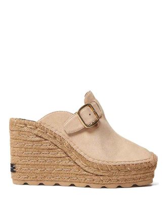Stella McCartney Beige Wedge Espadrilles