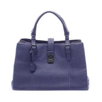 Bottega Veneta Pre-owned Handbags, female, Blue, Size: ONE SIZE Pre-owned Roma Leather Handbag