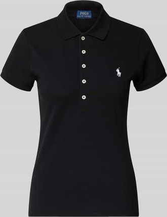 Polo Ralph Lauren Regular Fit Poloshirt aus Baumwoll-Mix Modell JULIE in BLACK, Gr&ouml;&szlig;e XXL