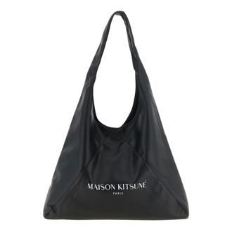 Maison Kitsun&eacute; Triangle Tote - Bags - unisex - Negro - ONE SIZE