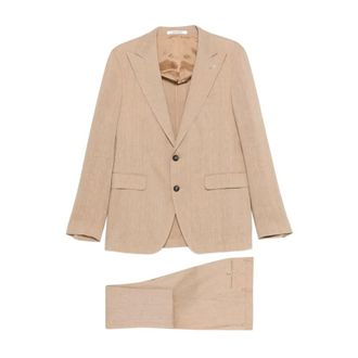 Tagliatore Single Breasted Suits, male, Beige, Size: 2XL Completo monopetto
