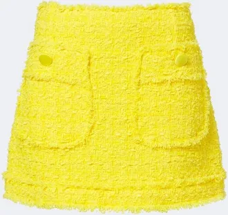 Dolce & Gabbana Cotton-blend tweed miniskirt