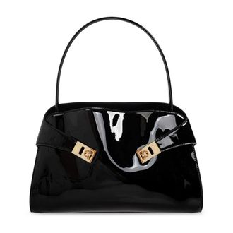 Ferragamo Dames, Tassen, Zwart, Maat: ONE Size Leer