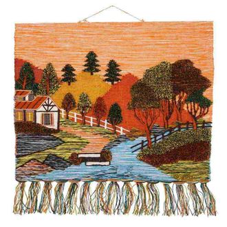 Wanderlust Deco Wanderlust Deco - Tapiz De Yute Tejido Decorativo 100x80cm