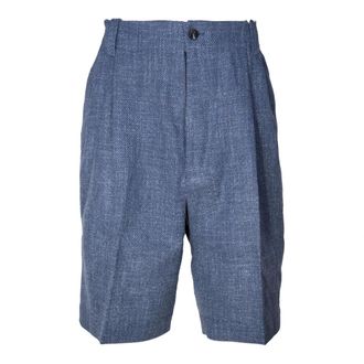 L.B.M. 1911 L.b.m. 1911, Korte Broeken, Heren, Blauw, L, Katoen, Chino Bermuda Shorts met elastische taille
