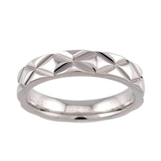 Chanel Platinum 950 Band Ring (Pre-Owned)