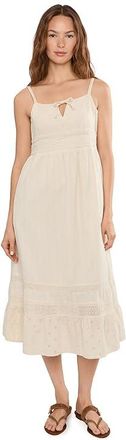 Toad&Co Airscape Tank Top Midi Dress Womens Dress Salt Dobby : LG, Cotton