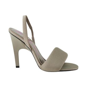 The Attico High Heel Sandals, female, Gray, Size: 7 US Rem Heel Sandals