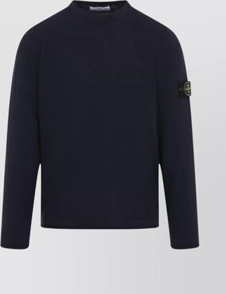 Stone Island crew neck pullover cotton blend