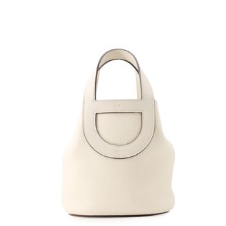 Herm&egrave;s Gold Taurillon Clemence Leather Swift Leather Tote Bag (Pre-Owned)