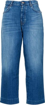 Don the Fuller Seoul Jeans - Dames - Cropped Jeans - Blauw - W28 - Katoen - Jeans