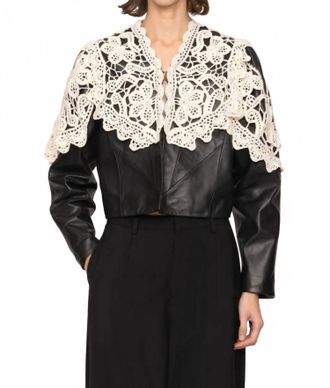 Sea New York Gwen Leather Jacket In Black