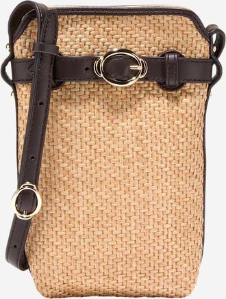 Cole Haan Womens Alexandria Phone Case Pouch - Beige