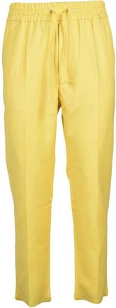 Vivienne Westwood Broeken, Heren, Geel, S, Wol, Elastic Crop George Broek