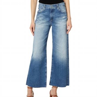 AG - Adriano Goldschmied Saige Wide Leg Crop Jeans In 17 Years Wilshire