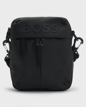 Boss Orange by Hugo Boss BOSS Orange Stormy Heren Faux Leather Reporter Tas met Tonal Logo