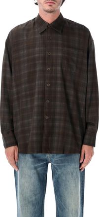 Our Legacy Borrowed More Check Portuguese Cotton Oversized Shirt