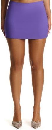 Naked Wardrobe Ponte Miniskirt in Violet at Nordstrom Rack, Size Large
