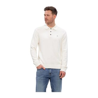 Tommy Jeans TJM Slim Essential Polo Swtr Ext - Heren - Tops - Wit - Maat: L Katoen