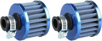 OEM 12 Filtros De Aire Fr&iacute;o Para Ventilaci&oacute;n De C&aacute;rter, Ventilador Turbo De 12 Mm, Mini, Azul, Para Coche Y Motocicleta