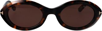 Tom Ford Oval Sunglasses Ft1186 52 E