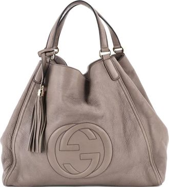 Gucci Soho Leather Large shoulder bag - women - Calf Leather - One Size - Neutrals