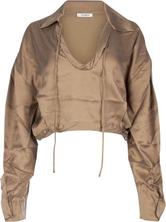 Yuzefi spread-collar blouse - women - Cotton - 6 - Neutrals