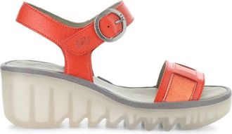 FLY London Womens Beik Sandal In Red