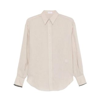 Brunello Cucinelli Brunello Cucinelli, Shirts, female, Beige, Size: L Ma698Mq906C4664 Shirt