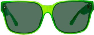Linda Farrow RUI LFL1467 C3 Mens Sunglasses Green Size 65