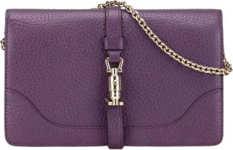 Gucci Pre-owned Cross Body Bags, female, Purple, Size: ONE SIZE Pre-owned Vintage Shoulder Bag