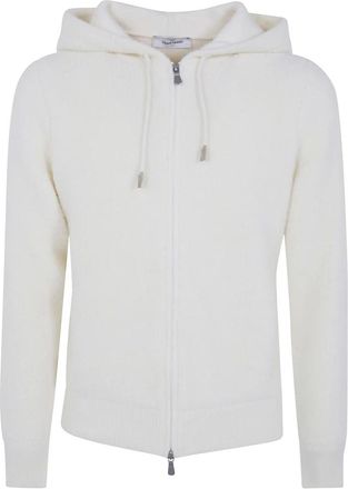 Gran Sasso Hoodie Jacket - Heren - Sweatshirts & Hoodies - Wit - Maat: XL Wol
