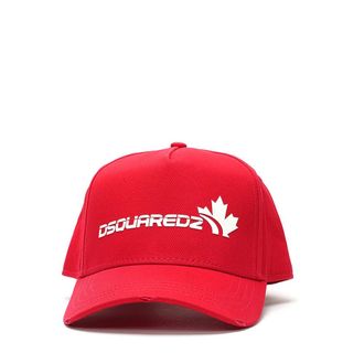 Dsquared2 Caps, male, Red, Size: ONE SIZE Logo Baseball Cap