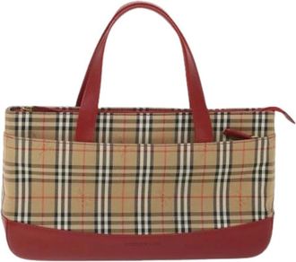 Burberry Pre-owned Handbags, female, Beige, Size: ONE SIZE Pre-owned Nova check handbag