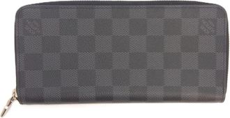 Louis Vuitton Black Damier Graphite Damier Graphite Long Wallet (Bi-Fold) (Pre-Owned)