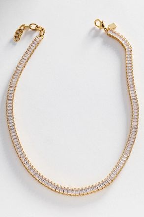 Crystal Haze Baguette Necklace