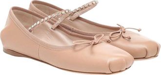 Miu Miu Embellished Ballet Flats Size 38