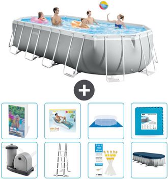 Intex Piscina Prism Frame Oval - 610x305x122 Cm - 9-piezas S651