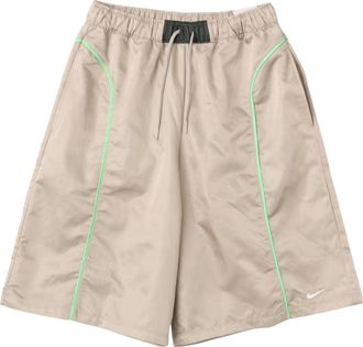 Nike (WMNS) Nike Sportswear Loose Midrise Woven Shorts Cream II Camo Green Illusion Green IV5022-236