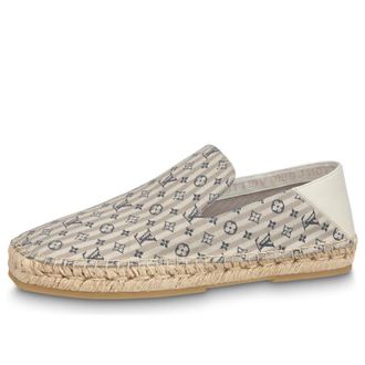 Louis Vuitton Bidart Espadrille Shoes Beige Monogram 1ABFR6