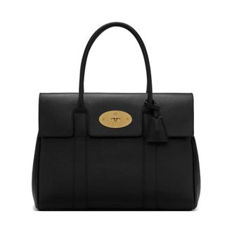 Mulberry Tassen, Dames, Zwart, ONE Size, Leer, Heritage Bayswater Small Tote Bag