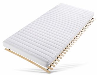 My Home Komfortschaummatratze + Rollrost »Starter-Kit, Matratze & Lattenrost 90x200 cm« Matratze 7 Zonen, atmungsaktiv, Lattenrost 28 Leisten