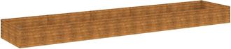 vidaXL Jardinera Acero Corten 482x100x36 Cm Vidaxl
