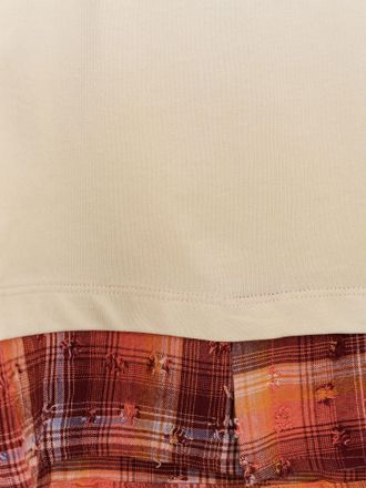 Barrow Mens Cotton T-Shirt Beige T-Shirts And Polos